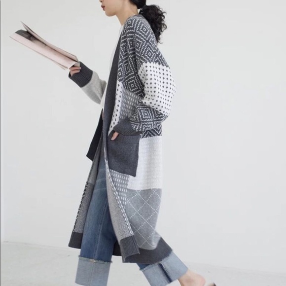 Knitted long sleeve cardigan - Picture 6 of 8